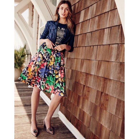 J. Crew Dresses & Skirts - J Crew Silk Double Pleated Skirt